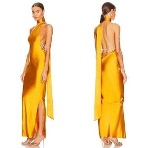 NWT Khalil’s Kara yellow maxi dress